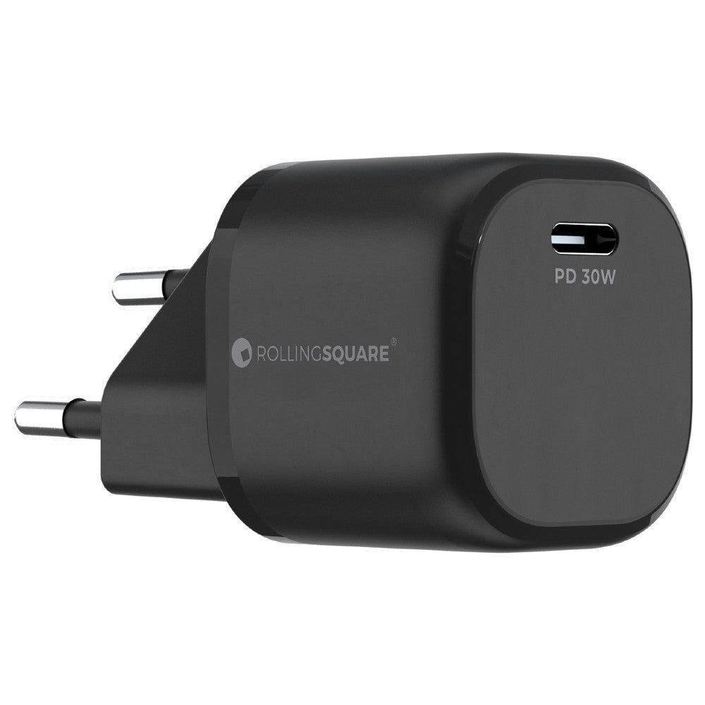 Caricabatterie GaN Rolling Square EU 30W nero