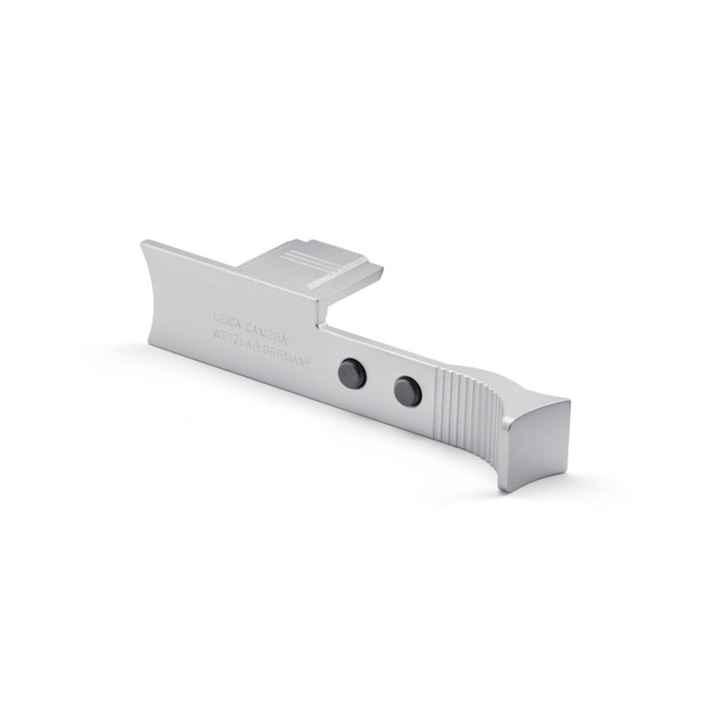Leica 19534 Thumb Rest Q3, Aluminum, Silver Anodized Finish