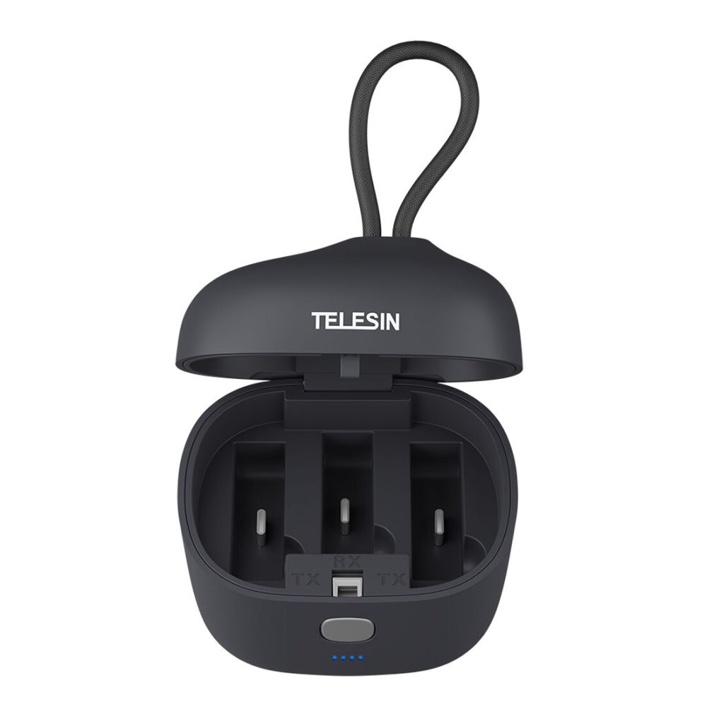 Telesin Scatola di ricarica per RØDE Wireless GO & GOII, batteria da 4000 mAh