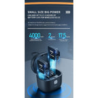 Telesin Scatola di ricarica per RØDE Wireless GO & GOII, batteria da 4000 mAh