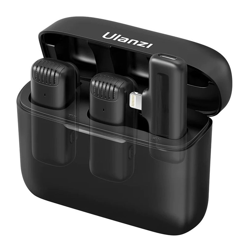 Set microfonico wireless Ulanzi con due trasmettitori per Lightning