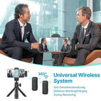 Set microfonico wireless Ulanzi con due trasmettitori per Lightning