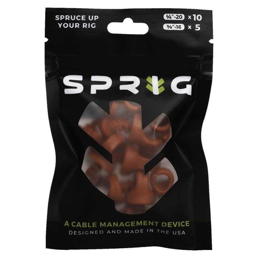 SPRIG Rosso Value Pack; 10x 1/4”-20 Sprigs + 5x 3/8”-16 Big Sprigs