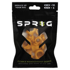 SPRIG Arancione Value Pack; 10x 1/4”-20 Sprigs + 5x 3/8”-16 Big Sprigs