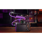 Kondor Blue Gerald Undone MK2 Cavo HDMI completo 12"-24" a spirale (Viola)