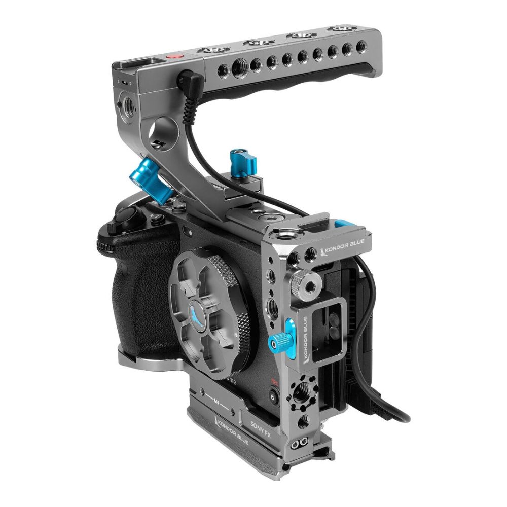 Gabbia Kondor Blue Sony FX3/FX30 con impugnatura a grilletto (grigio siderale)
