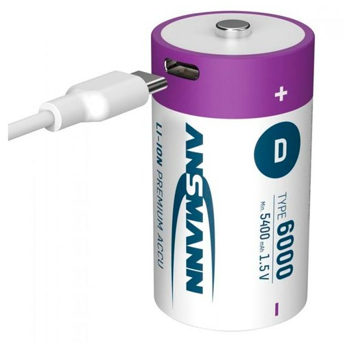 Ansmann Mono D 6000 Typ USB-C 2-Pack (5400mAh)