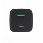 Celly Black Label Wall Charger USB-C + USB Port, 20W