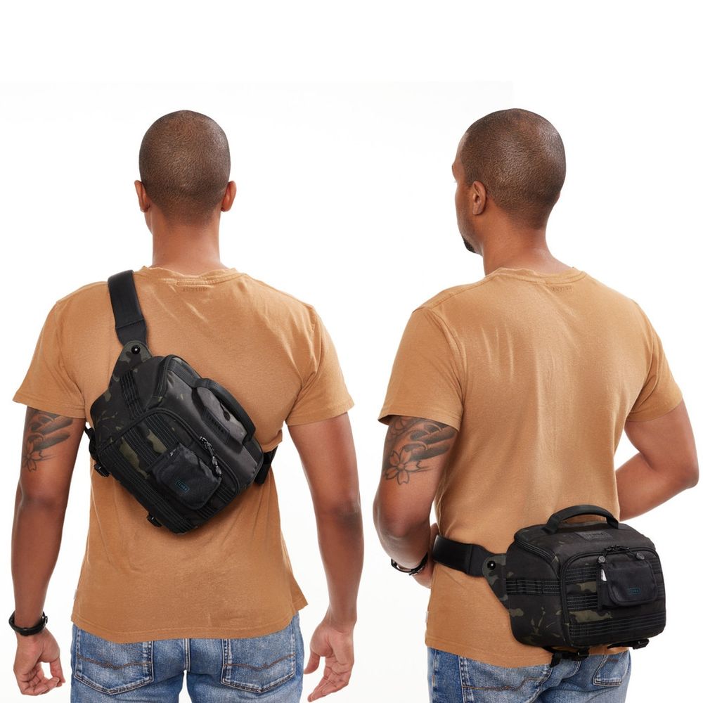 Borsa a tracolla Tenba Axis V2 4L, multicam nera