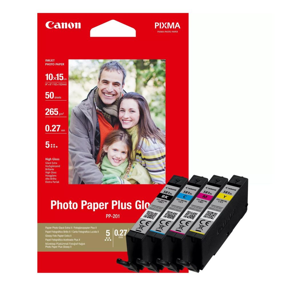 Confezione multipla di foto Canon CLI-581 XL