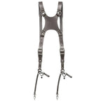 L'imbracatura per doppia fotocamera The Hantler grigio pietra/argento antico, grande