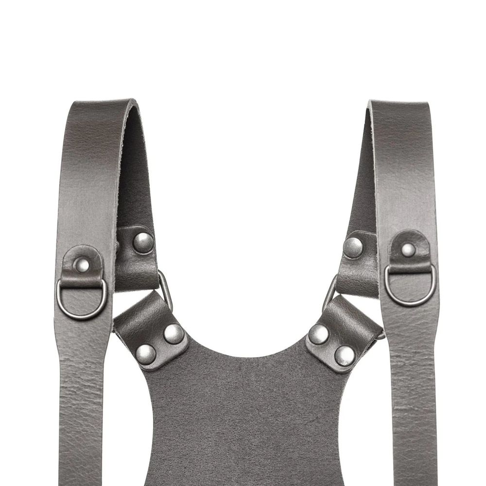 L'imbracatura per doppia fotocamera The Hantler grigio pietra/argento antico, grande