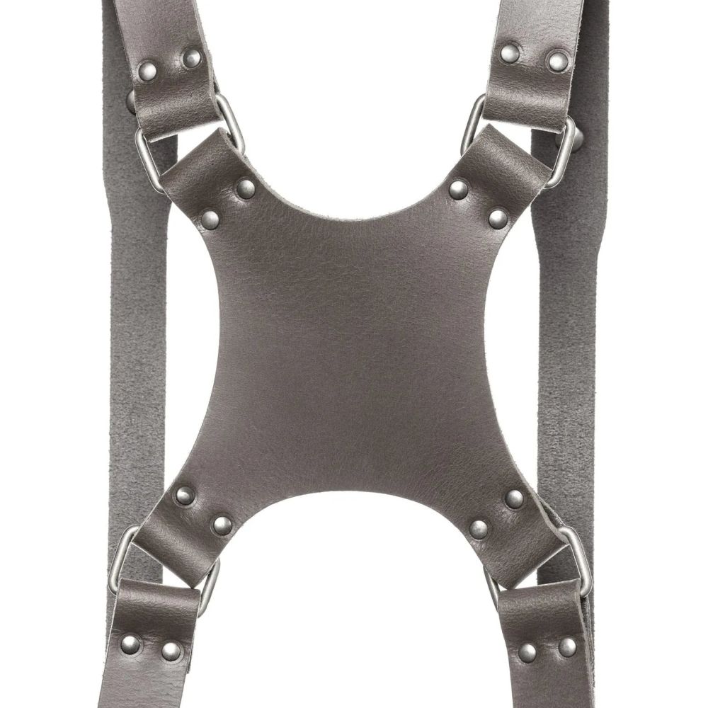 L'imbracatura per doppia fotocamera The Hantler grigio pietra/argento antico, grande