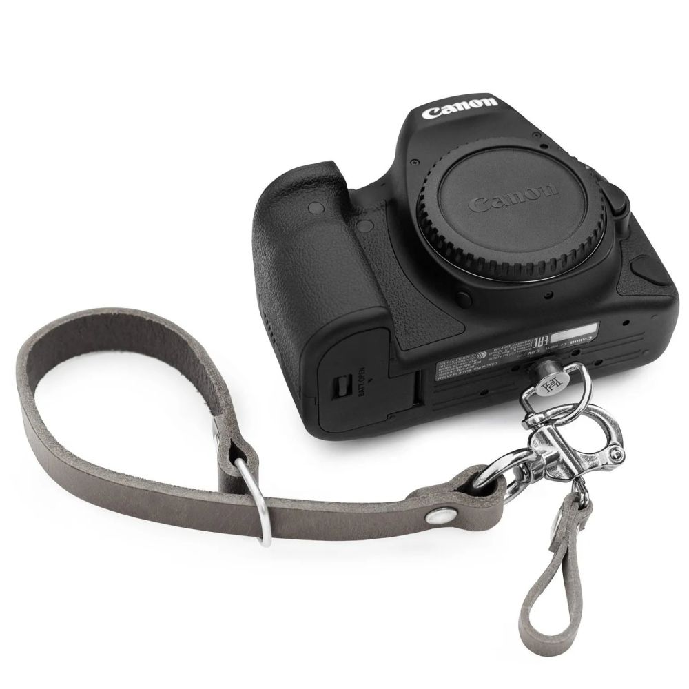 The Hantler Wrist strap - quick release Stone Gray / silver