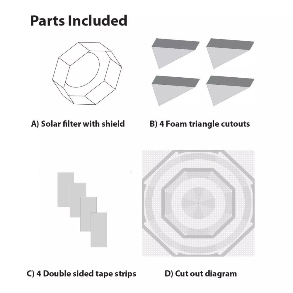 Explore Scientific Filtro solare Sun Catcher per telescopi da 110-130mm