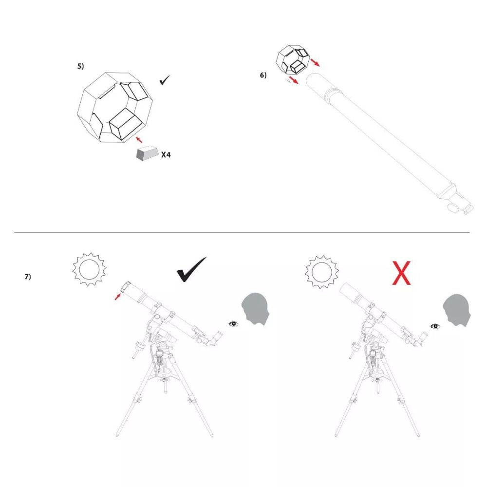 Explore Scientific Filtro solare Sun Catcher per telescopi da 110-130mm