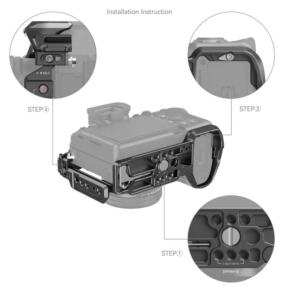 SmallRig 4308 Rhinoceros Gabbia Kit per Sony Alpha 7R V / 7I V / 7S II
