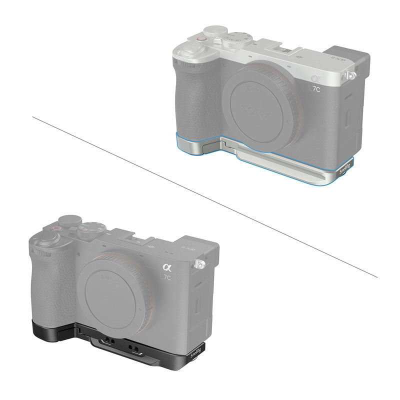 SmallRig 4439 Bottom Attacco Piastra per Sony Alpha 7C II / 7CR, argento