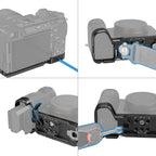 SmallRig 4439 Bottom Attacco Piastra per Sony Alpha 7C II / 7CR, argento
