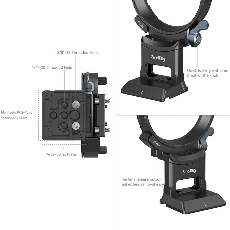 SmallRig 4424 Horizontal-to-Vertical Mount Plate for Sony Alpha 7C II / 7CR