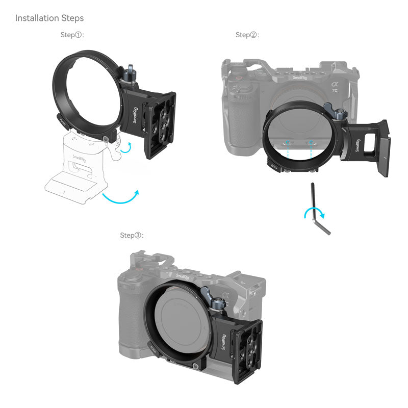 SmallRig 4424 Horizontal-to-Vertical Mount Plate for Sony Alpha 7C II / 7CR