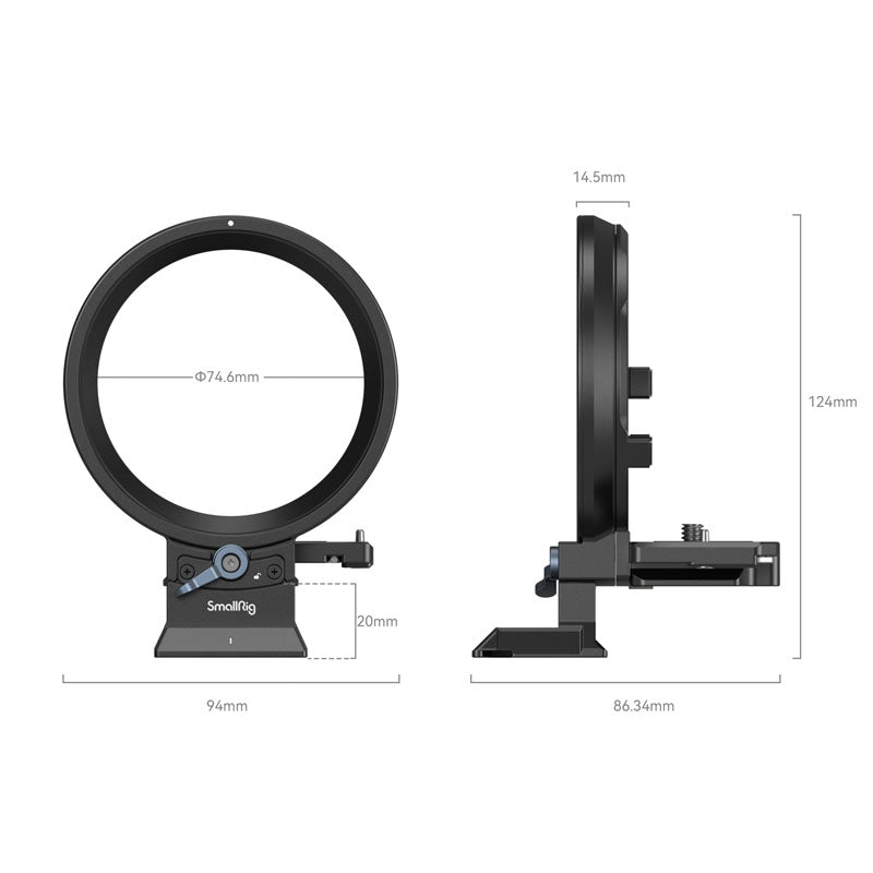 SmallRig 4300 Rotatable Horizontal-to-Vertical Mount Plate Kit for Canon EOS R Series