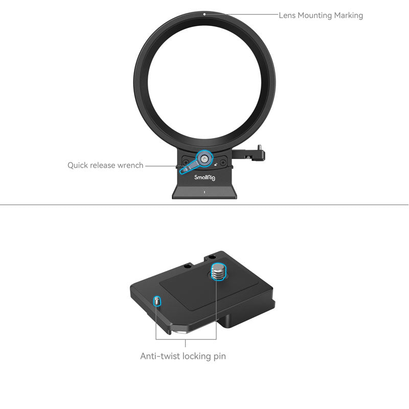 SmallRig 4300 Rotatable Horizontal-to-Vertical Mount Plate Kit for Canon EOS R Series