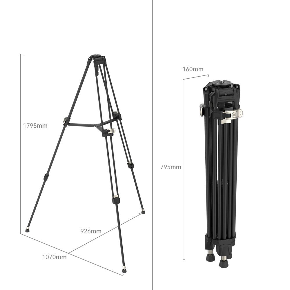 SmallRig 4164 SmallRig FreeBlazer Heavy-Duty Aluminum Alloy Tripod AD