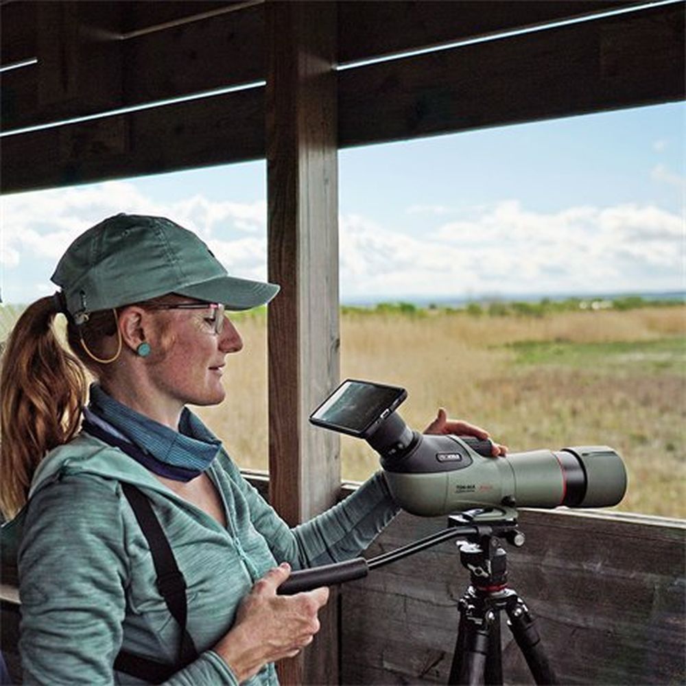 Adattatore per digiscoping Kowa per iPhone 14 Pro