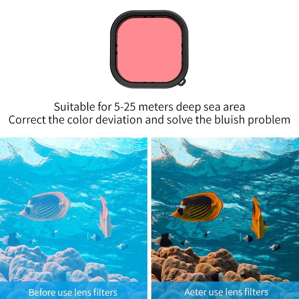 Telesin Waterproof case + dive filter set for GoPro 9/10/11/12