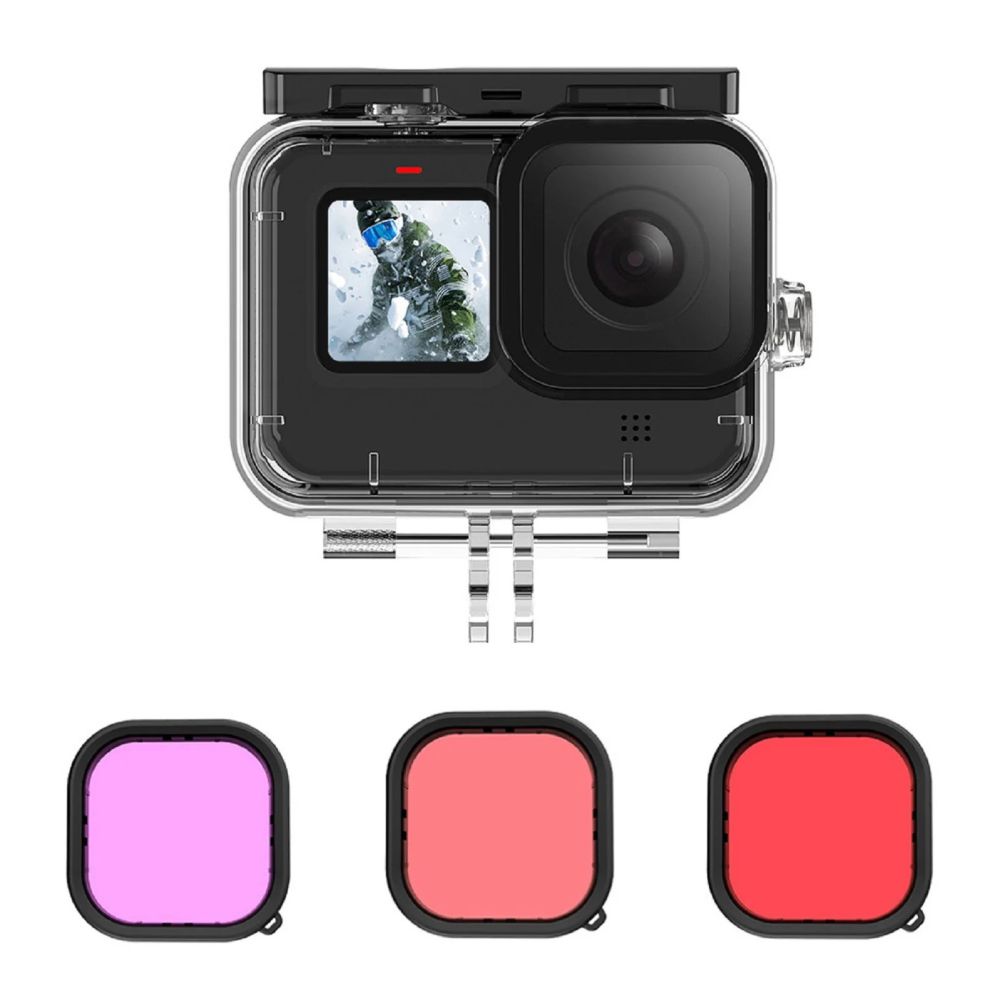 Telesin Waterproof case + dive filter set for GoPro 9/10/11/12