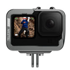 Telesin Gabbia metallica per GoPro 9/10/11/12, orizzontale+verticale