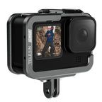 Telesin Gabbia metallica per GoPro 9/10/11/12, orizzontale+verticale