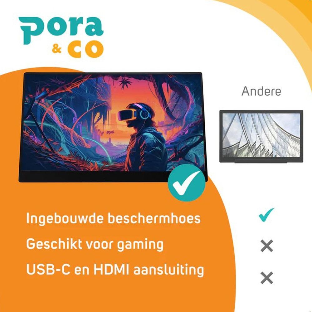 Pora&Co Portable monitor 15.6 inches