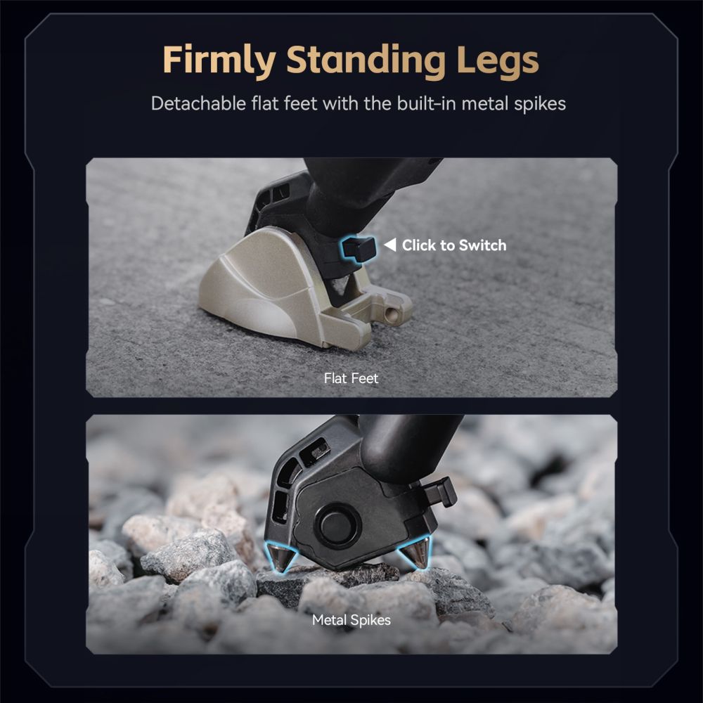 SmallRig 4465 Professional Fluid Head Tripod Kit