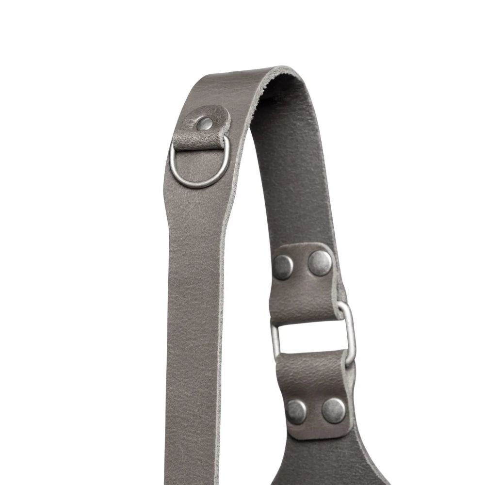 The Hantler Dual camera harness Stone Gray / Brass, Large