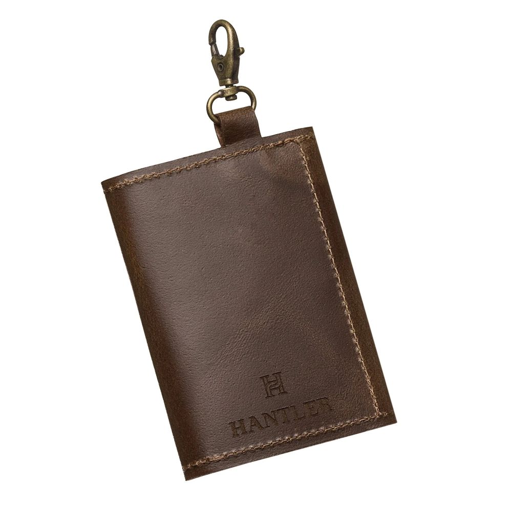 Porta schede di memoria The Hantler Marrone cioccolato / Ottone, 3x SD + 2x CF