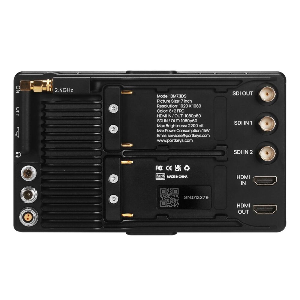 Monitor Portkeys BM7 II DS da 7 pollici con controllo telecamera wireless
