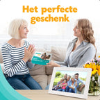 Pora&co Digital Photo Frame con WiFi & Frameo App 10 inch, bianco