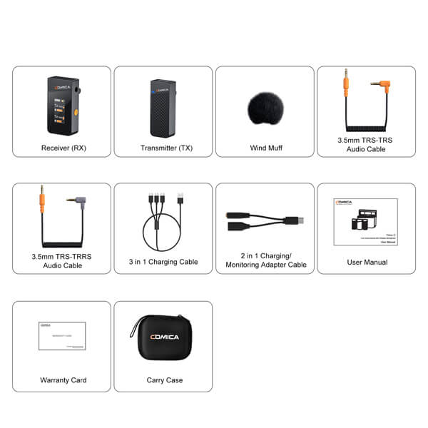 Comica 2.4G Mini Wireless Microphone - 1 transmitter