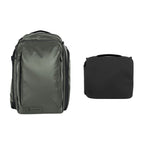 WANDRD Transit 45L Travel Backpack Wasatch Green Essential+ Bundle