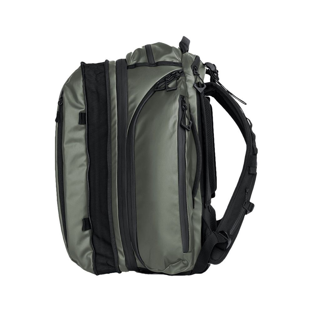 WANDRD Transit 45L Travel Backpack Wasatch Green Essential+ Bundle