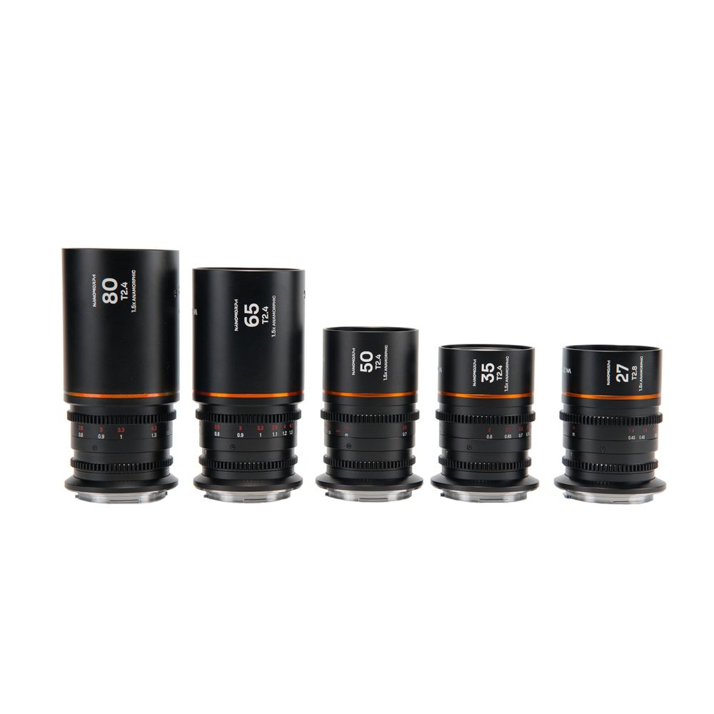 Pacchetto Laowa Nanomorph S35 (27,35,50,65,80mm) (ambra) Fuji X