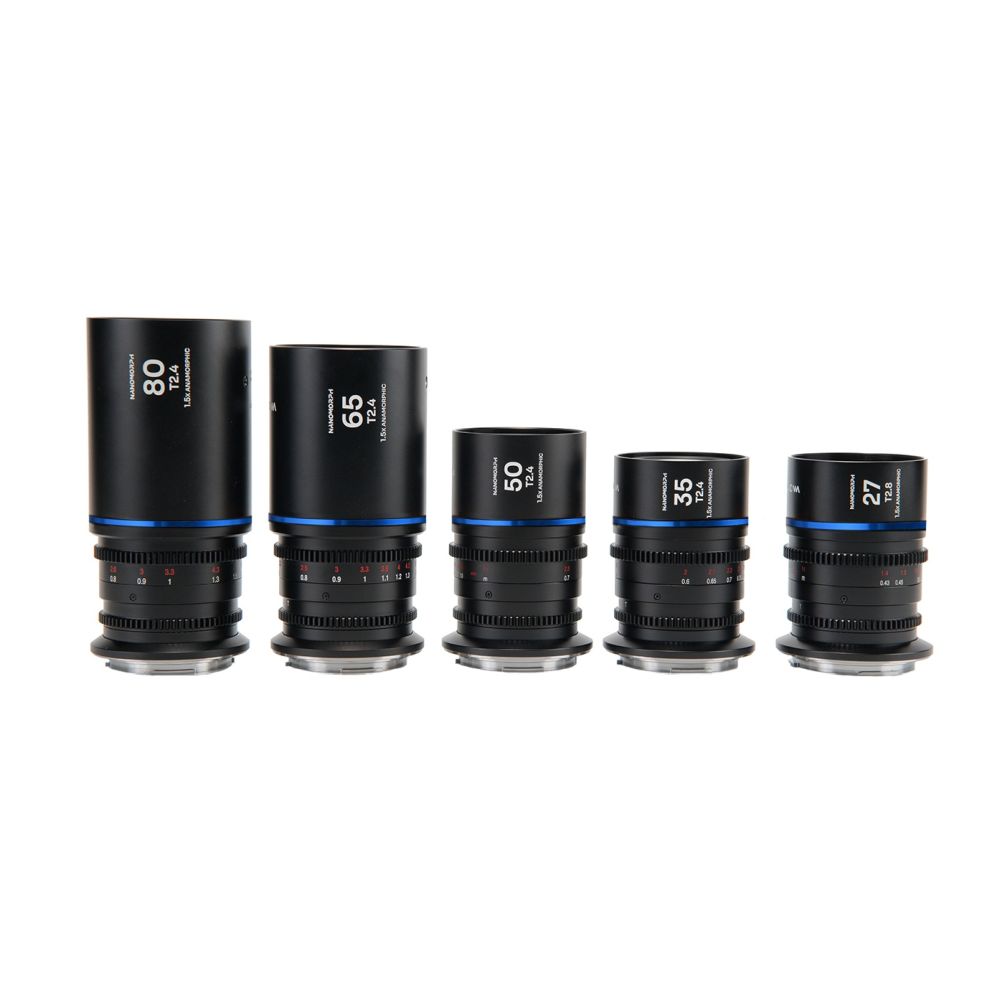 Laowa Nanomorph S35 (27,35,50,65,80mm) Pacchetto (Blu) Nikon Z