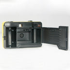 anTON K1 film camera with underwater housing, yellow