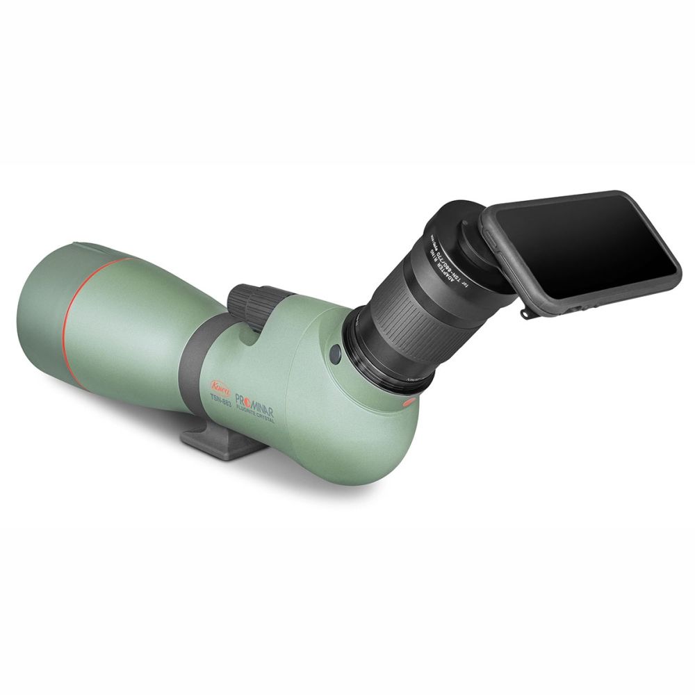 Adattatore per digiscoping Kowa per iPhone 15 Plus