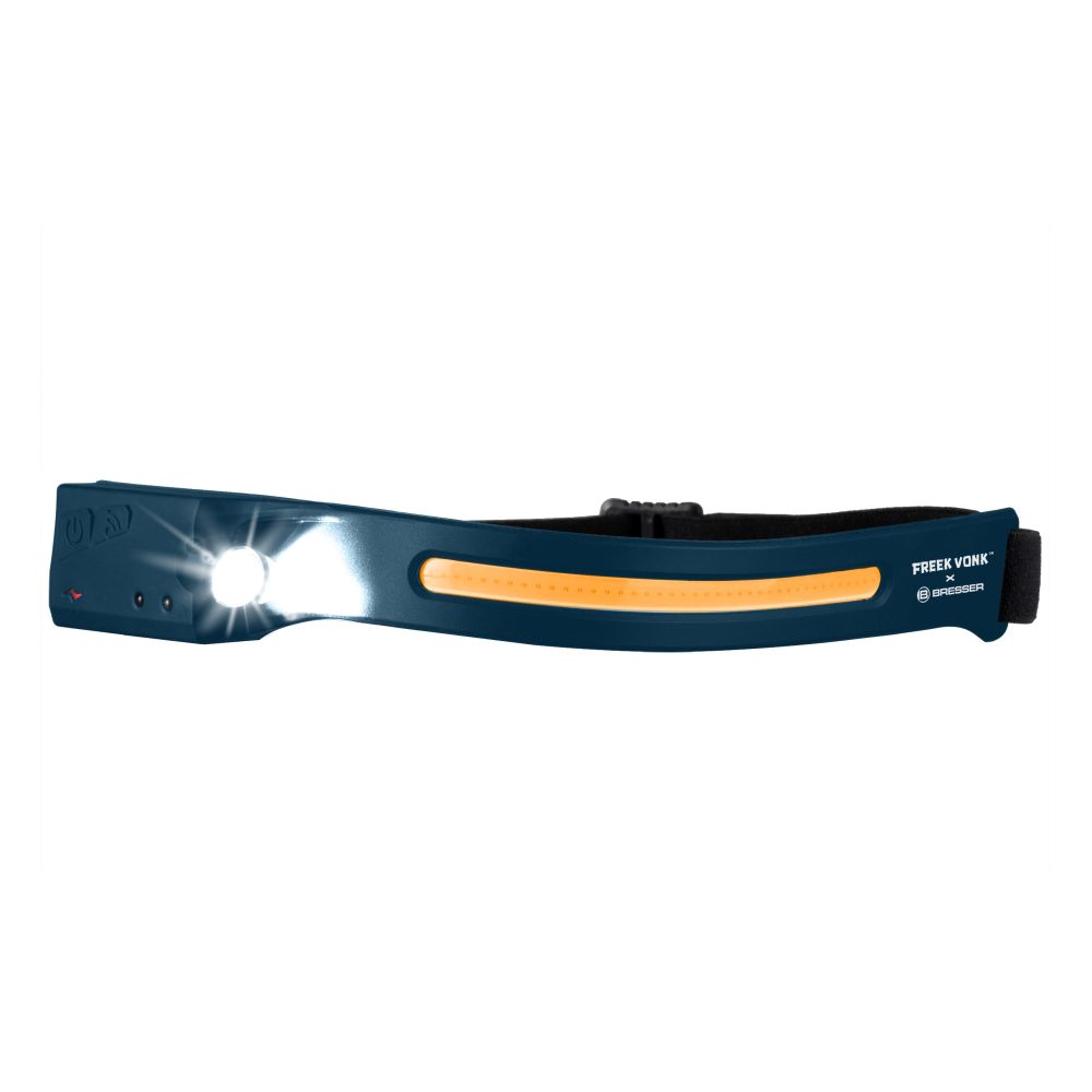 Lampada frontale Freek Vonk x Bresser con striscia LED