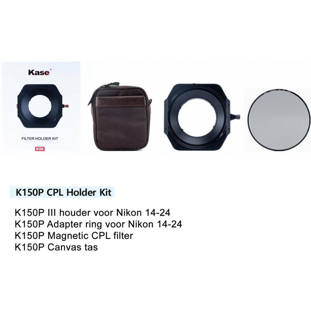 Kase K150P III Nikon 14-24 CPL KIT Supporto+CPL+Borsa