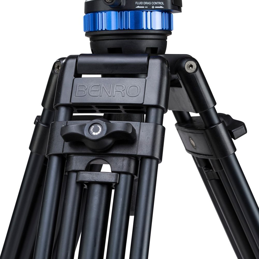 Benro A673TM Treppiede video in alluminio a doppio tubo con testa video S8PRO