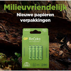 GP NiMH ReCyko AAA 950mAh 1.2V Rechargeable, 4 Pieces